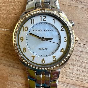 Anne Klein ladies two-tone dress watch NEW BATTERY